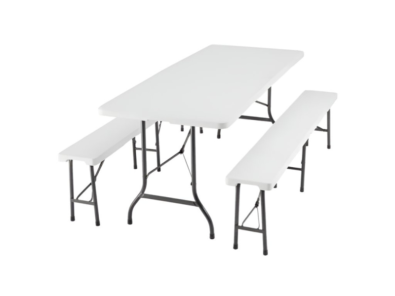 Plastový pivní set BÍLÝ